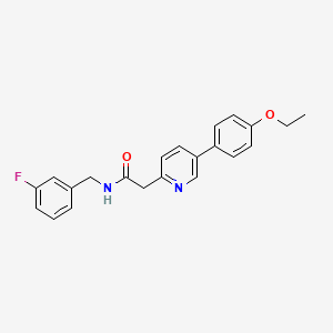 molecular formula C22H21FN2O2 B12596046 2-Pyridineacetamide, 5-(4-ethoxyphenyl)-N-[(3-fluorophenyl)methyl]- CAS No. 897015-79-1