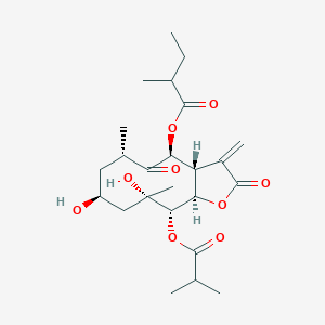 molecular formula C24H36O9 B1259609 Cardivin B 