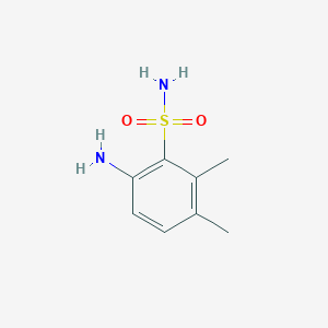 molecular formula C8H12N2O2S B12596102 6-Amino-2,3-dimethylbenzene-1-sulfonamide CAS No. 616224-79-4
