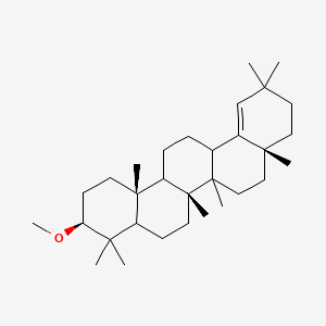 molecular formula C31H52O B1259613 (3S,6aR,8aR,14bR)-3-methoxy-4,4,6a,6b,8a,11,11,14b-octamethyl-1,2,3,4a,5,6,6a,7,8,9,10,13,14,14a-tetradecahydropicene 