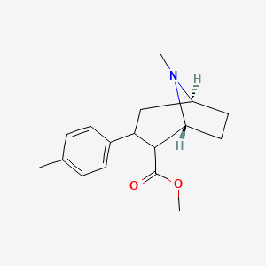 molecular formula C17H23NO2 B1259617 2-Carbomethoxy-3-(p-tolyl)tropane 