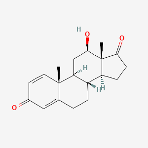 molecular formula C19H24O3 B1259618 Androsta-1,4-diene-3,17-dione, 12-hydroxy-, (12beta)- CAS No. 28840-96-2