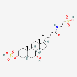 molecular formula C26H45NO9S2 B1259620 Taurochenodeoxycholate-3-sulfate 