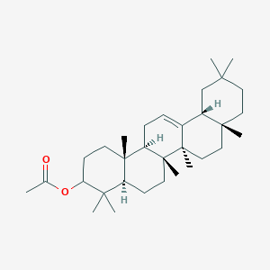 molecular formula C32H52O2 B1259621 [(4aR,6aR,6bS,8aR,12aR,14aR,14bR)-4,4,6a,6b,8a,11,11,14b-octamethyl-1,2,3,4a,5,6,7,8,9,10,12,12a,14,14a-tetradecahydropicen-3-yl] acetate 
