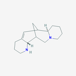 molecular formula C15H24N2 B1259630 (2S,10R)-3,15-diazatetracyclo[7.7.1.02,7.010,15]heptadec-7-ene 