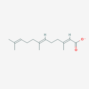 molecular formula C15H23O2- B1259634 (2E,6E)-farnesoate 