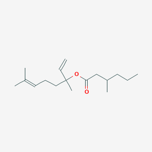 molecular formula C17H30O2 B12596384 Linalyl 3-methylhexanoate CAS No. 630130-18-6