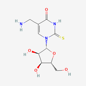 molecular formula C10H15N3O5S B1259639 5-Aminomethyl-2-thiouridine 