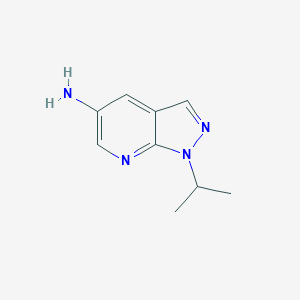 molecular formula C9H12N4 B125965 1-isopropyl-1H-pyrazolo[3,4-b]pyridin-5-amine CAS No. 872103-27-0