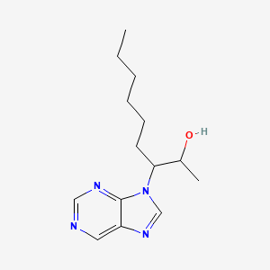 molecular formula C14H22N4O B1259677 3-(9H-Purin-9-yl)nonan-2-ol 