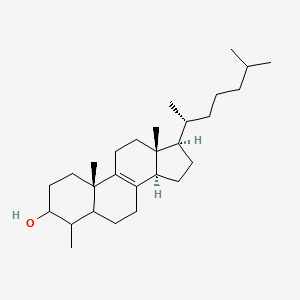 (10S,13R,14R,17R)-4,10,13-trimethyl-17-[(2R)-6-methylheptan-2-yl]-2,3,4,5,6,7,11,12,14,15,16,17-dodecahydro-1H-cyclopenta[a]phenanthren-3-ol