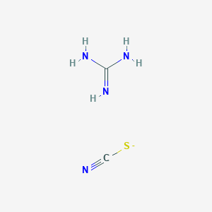 molecular formula C2H5N4S- B1259682 Guanidine isothiocyanate 