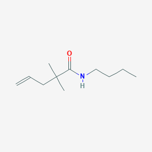 molecular formula C11H21NO B12597130 N-Butyl-2,2-dimethylpent-4-enamide CAS No. 647027-52-9