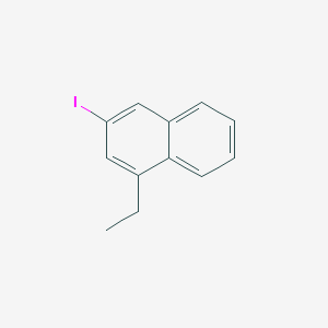 molecular formula C12H11I B12597222 1-Ethyl-3-iodonaphthalene CAS No. 648933-52-2