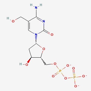 molecular formula C10H14N3O11P2-3 B1259737 hydroxymethyl-dCDP 