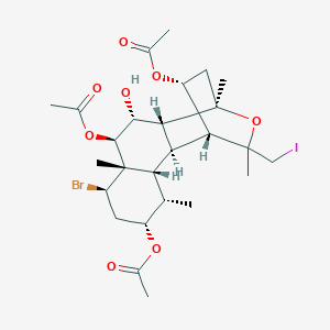 molecular formula C26H38BrIO8 B1259755 Tasihalide A 