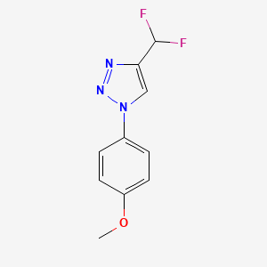 molecular formula C10H9F2N3O B12597648 4-(Difluoromethyl)-1-(4-methoxyphenyl)triazole CAS No. 916151-09-2