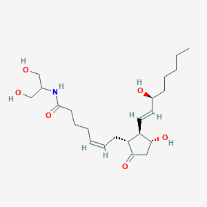 molecular formula C23H39NO6 B125977 Prostaglandin E2 serinol amide 