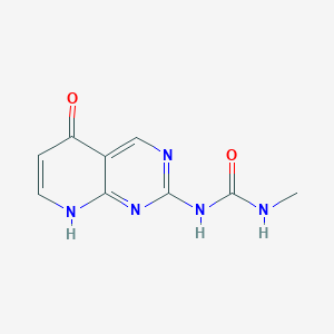 molecular formula C9H9N5O2 B12597957 N-Methyl-N'-(5-oxo-5,8-dihydropyrido[2,3-d]pyrimidin-2-yl)urea CAS No. 879291-74-4