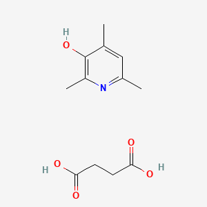 molecular formula C12H17NO5 B12598071 Butanedioic acid;2,4,6-trimethylpyridin-3-ol CAS No. 886574-12-5