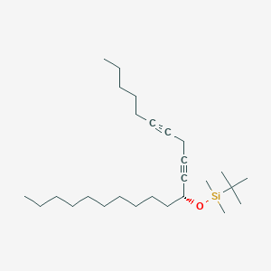 molecular formula C27H50OSi B12598116 tert-Butyl{[(11R)-henicosa-6,9-diyn-11-yl]oxy}dimethylsilane CAS No. 649561-44-4