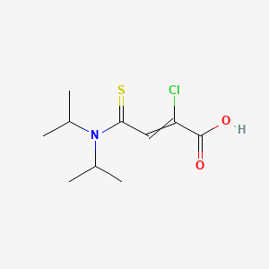 2-Chloro-4-[di(propan-2-yl)amino]-4-sulfanylidenebut-2-enoic acid