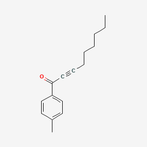 molecular formula C16H20O B12598282 2-Nonyn-1-one, 1-(4-methylphenyl)- CAS No. 603126-32-5