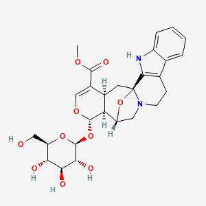 molecular formula C27H32N2O10 B1259829 3α-Dihydrocadambine 