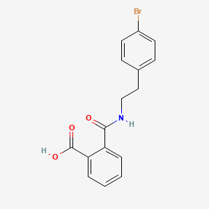 molecular formula C16H14BrNO3 B12598290 2-[2-(4-bromophenyl)ethylcarbamoyl]benzoic Acid CAS No. 646509-11-7