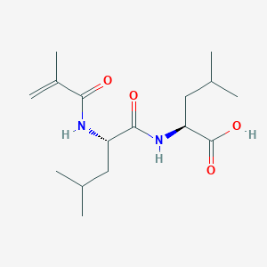 molecular formula C16H28N2O4 B12598434 N-(2-Methylacryloyl)-L-leucyl-L-leucine CAS No. 915416-61-4