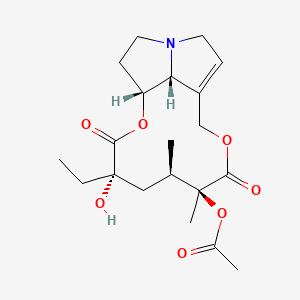 [(1R,4S,6R,7S,17R)-4-ethyl-4-hydroxy-6,7-dimethyl-3,8-dioxo-2,9-dioxa-14-azatricyclo[9.5.1.014,17]heptadec-11-en-7-yl] acetate