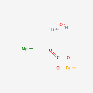molecular formula CHFeMgO4Ti+5 B12598564 Magnesium;iron(2+);titanium(4+);carbonate;hydroxide CAS No. 607729-37-3