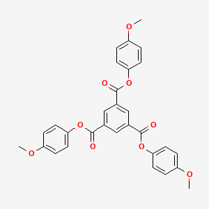 molecular formula C30H24O9 B12598750 Tris(4-methoxyphenyl) benzene-1,3,5-tricarboxylate CAS No. 915289-16-6