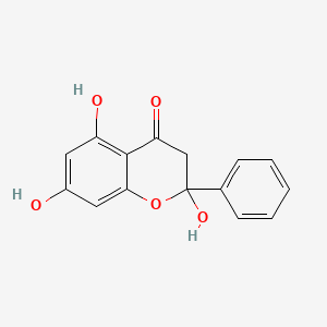 molecular formula C15H12O5 B1259880 2-hydroxypinocembrin 