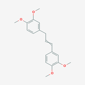 molecular formula C19H22O4 B12598969 1,1'-(Prop-1-ene-1,3-diyl)bis(3,4-dimethoxybenzene) CAS No. 916759-80-3