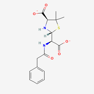 molecular formula C16H18N2O5S-2 B1259900 Benzylpenicilloate(2-) 