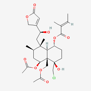 molecular formula C29H41ClO10 B1259914 Ajugamarin A1 Chlorohydrin 