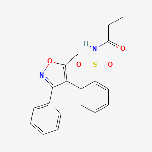 n-[[(5-Methyl-3-phenylisoxazol-4-yl)-phenyl]sulfonyl]propanamide