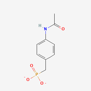 molecular formula C9H10NO4P-2 B1259928 N-[4-(phosphonatomethyl)phenyl]acetamide 