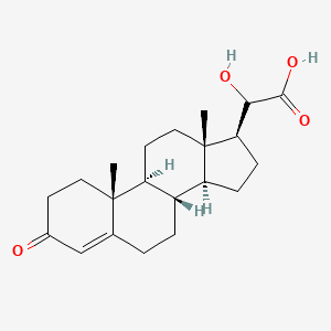 molecular formula C21H30O4 B1259929 Pregnolic acid 