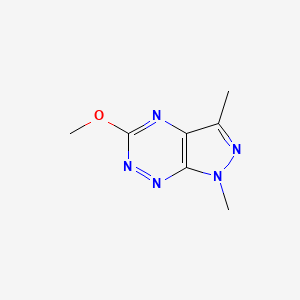 molecular formula C7H9N5O B12599315 5-Methoxy-1,3-dimethyl-1H-pyrazolo[4,3-e][1,2,4]triazine CAS No. 871253-79-1