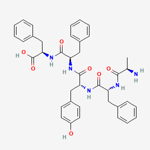 molecular formula C39H43N5O7 B12599396 D-Alanyl-D-phenylalanyl-D-tyrosyl-D-phenylalanyl-D-phenylalanine CAS No. 644997-04-6