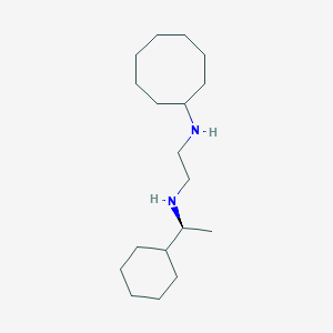 molecular formula C18H36N2 B12599426 N~1~-[(1S)-1-Cyclohexylethyl]-N~2~-cyclooctylethane-1,2-diamine CAS No. 627524-81-6