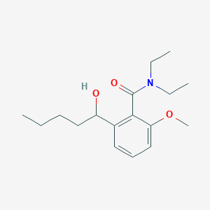molecular formula C17H27NO3 B12599446 N,N-Diethyl-2-(1-hydroxypentyl)-6-methoxybenzamide CAS No. 649552-10-3