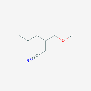 molecular formula C8H15NO B12599471 3-(Methoxymethyl)hexanenitrile CAS No. 647854-11-3