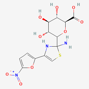 1-(2-Amino-4-(5-nitro-2-furyl)-2-thiazolyl)-1-deoxyglucopyranuronic acid