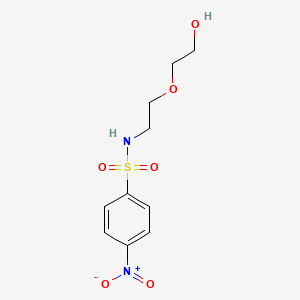 molecular formula C10H14N2O6S B12599676 N-[2-(2-Hydroxyethoxy)ethyl]-4-nitrobenzene-1-sulfonamide CAS No. 886448-27-7