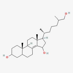 (9R,10S,13R,17R)-17-[(2R)-7-hydroxy-6-methylheptan-2-yl]-10,13-dimethyl-2,3,4,5,6,7,9,11,12,15,16,17-dodecahydro-1H-cyclopenta[a]phenanthrene-3,15-diol