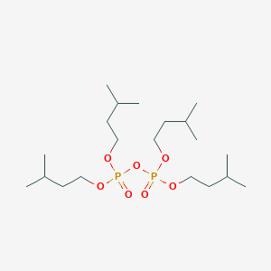 molecular formula C20H44O7P2 B12599744 Tetrakis(3-methylbutyl) diphosphate CAS No. 648916-71-6