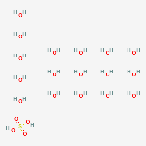 molecular formula H36O21S B12599795 Sulfuric acid;heptadecahydrate CAS No. 642486-08-6